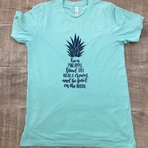 Be a Pineapple Tee | Bella + Canvas | Seafoam Green, Size M